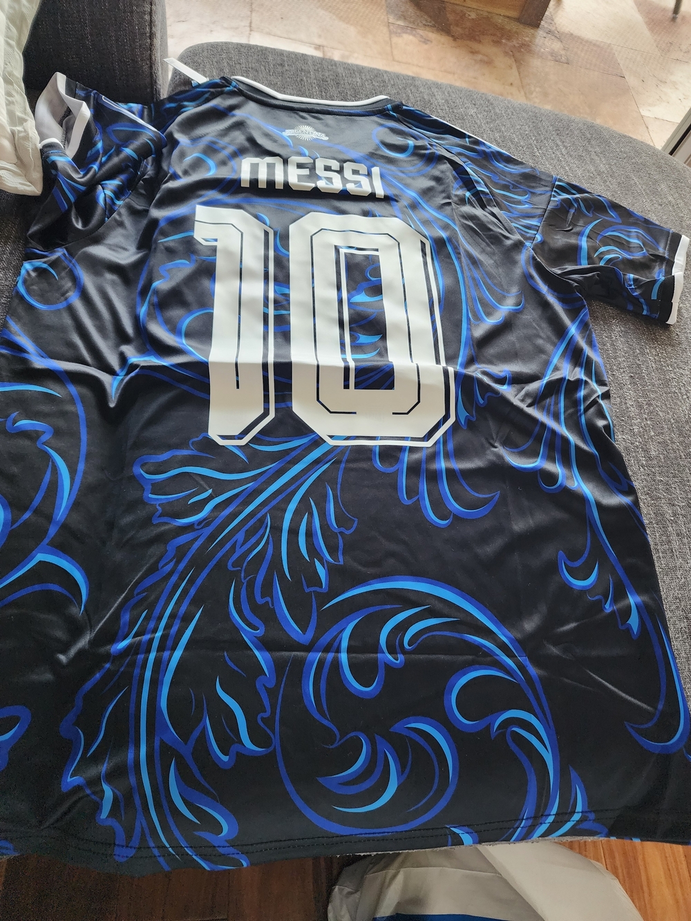 Messi #10 Black & Electric Blue Soccer Jersey